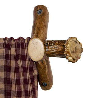 Replica Antler Bases Curtain Rod End